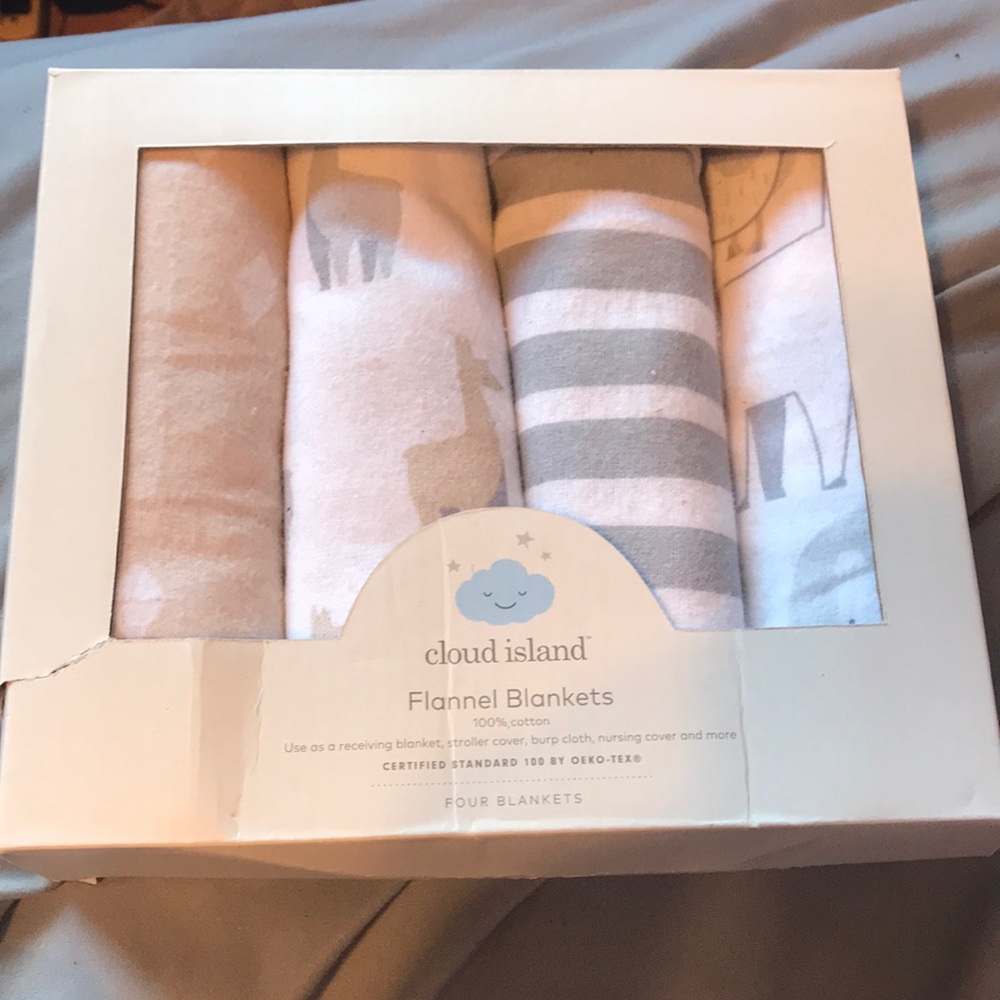 Cloud Island Baby Flannel Blankets